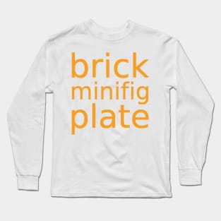 brick minifig plate Long Sleeve T-Shirt